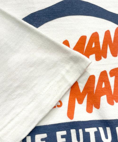 HUMAN MADE（ヒューマンメイド）HUMAN MADE (ヒューマンメイド) プリントTシャツ ホワイト サイズ:Lの古着・服飾アイテム