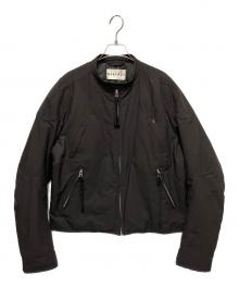 NVRFRGT（ネヴァーフォーゲット）の古着「PADDED MOTORCYCLE JACKET」｜ブラウン