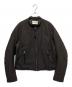 NVRFRGT（ネヴァーフォーゲット）の古着「PADDED MOTORCYCLE JACKET」｜ブラウン