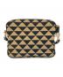 PRADA (プラダ) エンブロイダリーファブリックバッグ ブラック×ベージュ サイズ:-：220000円