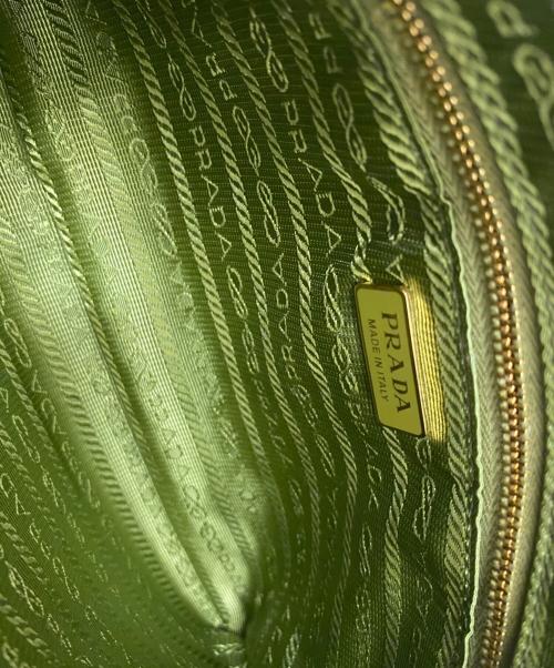 PRADA（プラダ）PRADA (プラダ) ショルダーレザーポーチ オリーブグリーンの古着・服飾アイテム