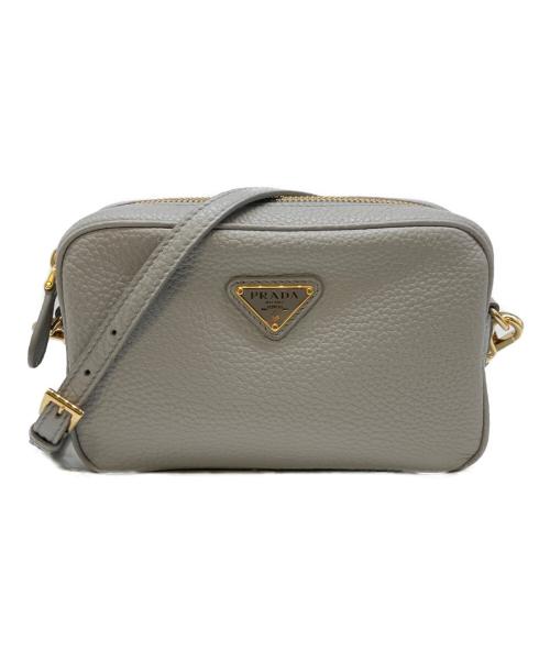 PRADA（プラダ）PRADA (プラダ) ショルダーバッグ/レザーミニバッグ ライトグレー サイズ:-の古着・服飾アイテム