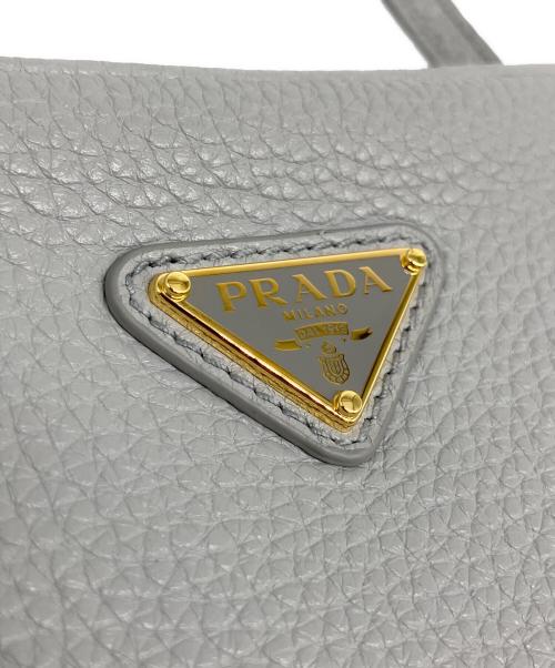 PRADA（プラダ）PRADA (プラダ) ショルダーバッグ/レザーミニバッグ ライトグレー サイズ:-の古着・服飾アイテム