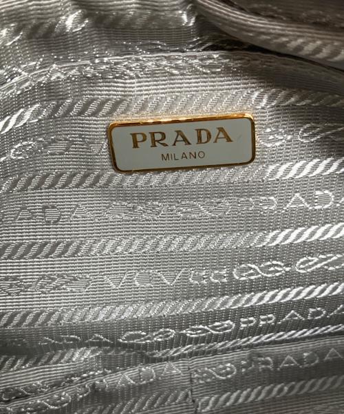 PRADA（プラダ）PRADA (プラダ) ショルダーバッグ/レザーミニバッグ ライトグレー サイズ:-の古着・服飾アイテム