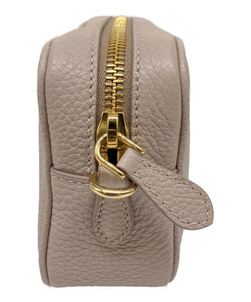 PRADA（プラダ）PRADA (プラダ) レザーミニバッグ　1NF060 ベージュ 未使用品の古着・服飾アイテム