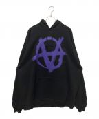 VETEMENTSヴェトモン）の古着「Double Anarchy Logo Parker」｜ブラック