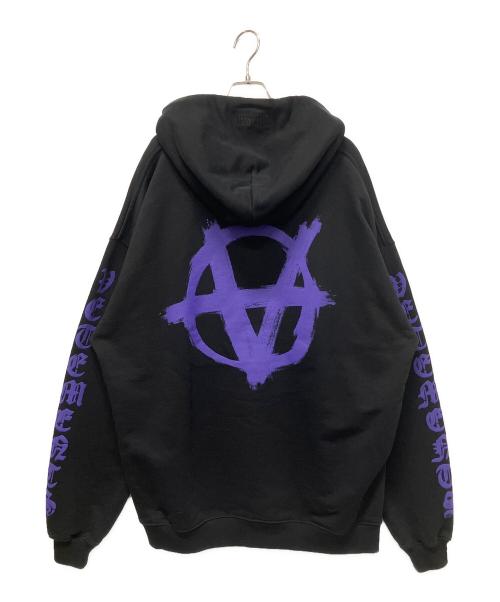 VETEMENTS（ヴェトモン）VETEMENTS (ヴェトモン) Double Anarchy Logo Parker ブラック サイズ:Mの古着・服飾アイテム
