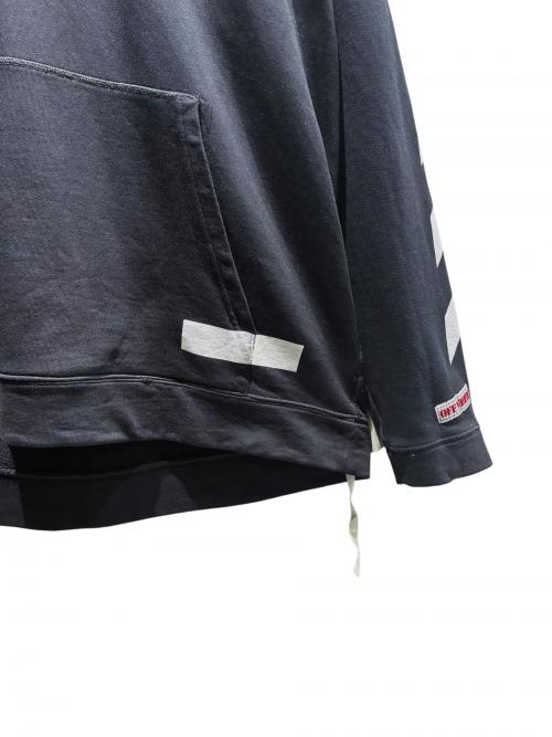 OFFWHITE（オフホワイト）OFFWHITE (オフホワイト) 7AW Diagonal Arrows Hoodie ブラック サイズ:XLの古着・服飾アイテム