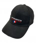VETEMENTSヴェトモン）の古着「HAUTE COUTURE CAP(オートクチュールキャップ)」｜ブラック