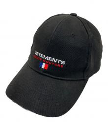 VETEMENTS（ヴェトモン）の古着「HAUTE COUTURE CAP(オートクチュールキャップ)」｜ブラック