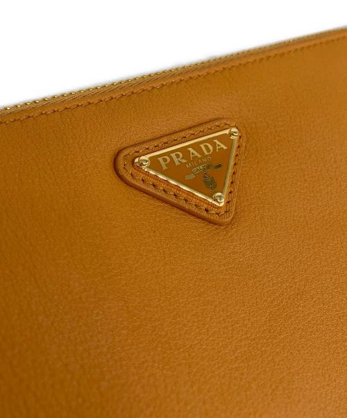 PRADA（プラダ）PRADA (プラダ) Prada Triangle Logo Shoulder Bag オレンジ サイズ:-の古着・服飾アイテム
