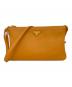 PRADA（プラダ）の古着「Prada Triangle Logo Shoulder Bag」｜オレンジ