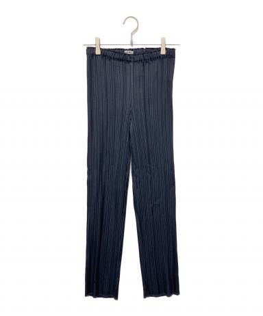 IM MEN イッセイミヤケ パンツ 2 ネイビー テックパンツ イージーパンツ 中古・古着通販】ISSEY MIYAKE (イッセイミヤケ) プリーツパンツ