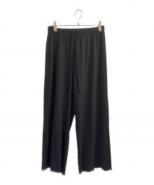 PLEATS PLEASE（プリーツプリーズ）の古着「ストレートパンツ」｜ブラック