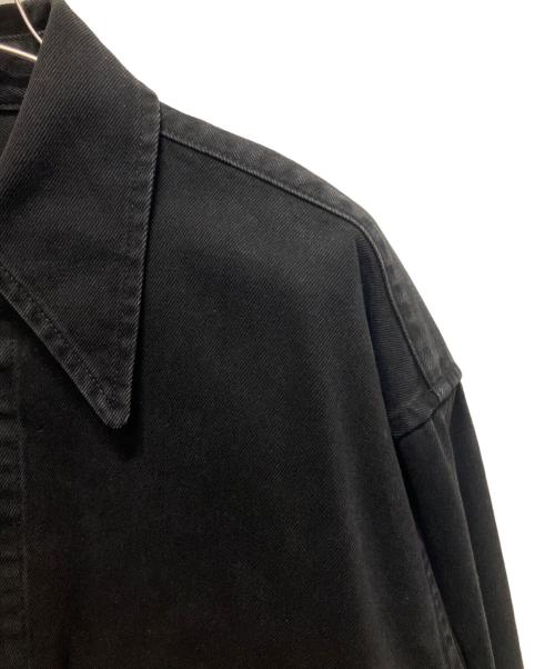 MM6 Maison Margiela（エムエムシックスメゾンマルジェラ）MM6 Maison Margiela (エムエムシックスメゾンマルジェラ) オーバーサイズデニムシャツ ブラック サイズ:44の古着・服飾アイテム