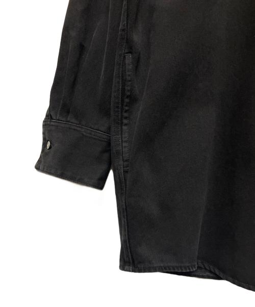 MM6 Maison Margiela（エムエムシックスメゾンマルジェラ）MM6 Maison Margiela (エムエムシックスメゾンマルジェラ) オーバーサイズデニムシャツ ブラック サイズ:44の古着・服飾アイテム