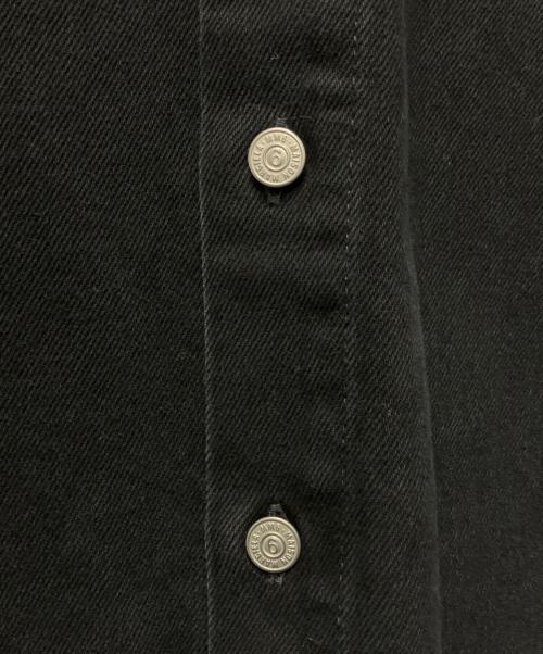 MM6 Maison Margiela（エムエムシックスメゾンマルジェラ）MM6 Maison Margiela (エムエムシックスメゾンマルジェラ) オーバーサイズデニムシャツ ブラック サイズ:44の古着・服飾アイテム