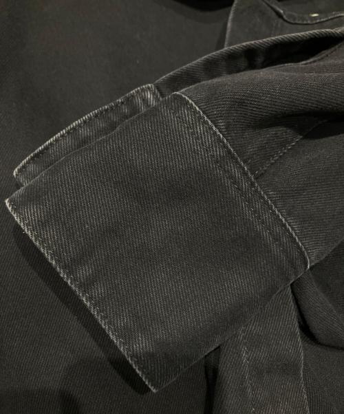 MM6 Maison Margiela（エムエムシックスメゾンマルジェラ）MM6 Maison Margiela (エムエムシックスメゾンマルジェラ) オーバーサイズデニムシャツ ブラック サイズ:44の古着・服飾アイテム
