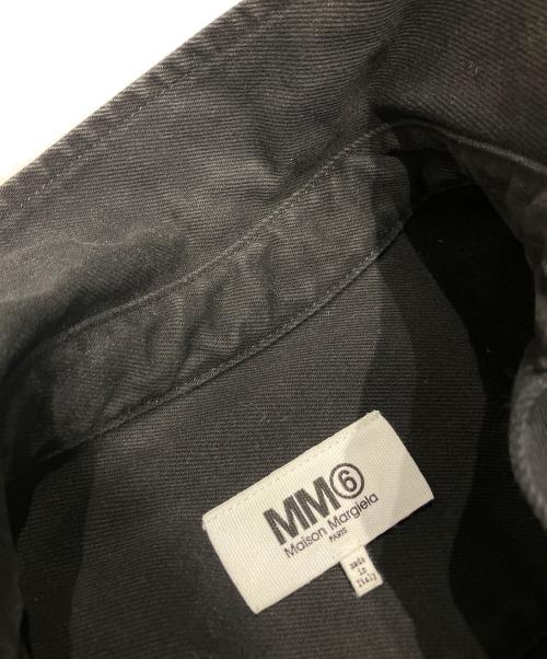 MM6 Maison Margiela（エムエムシックスメゾンマルジェラ）MM6 Maison Margiela (エムエムシックスメゾンマルジェラ) オーバーサイズデニムシャツ ブラック サイズ:44の古着・服飾アイテム