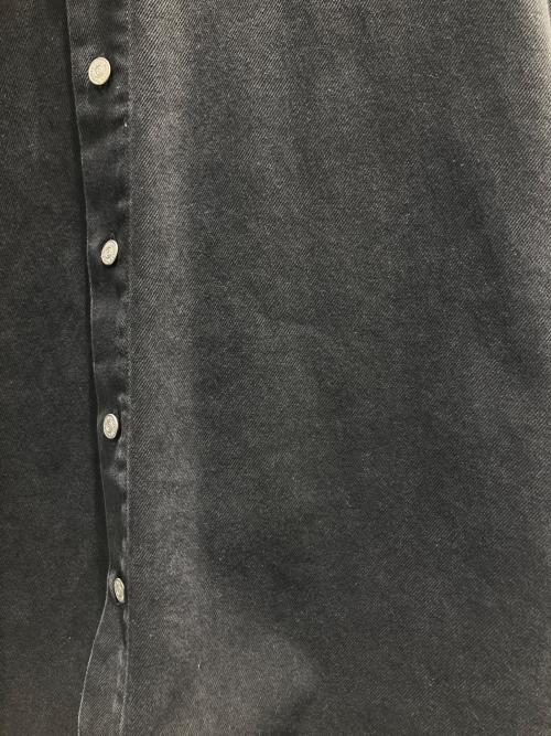 MM6 Maison Margiela（エムエムシックスメゾンマルジェラ）MM6 Maison Margiela (エムエムシックスメゾンマルジェラ) オーバーサイズデニムシャツ ブラック サイズ:44の古着・服飾アイテム