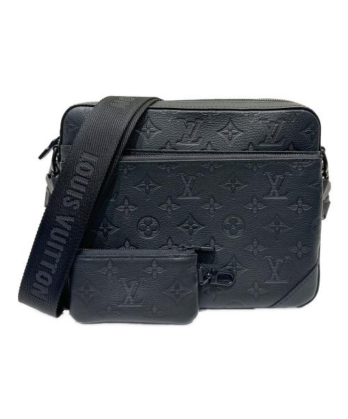 LOUIS VUITTON（ルイ ヴィトン）LOUIS VUITTON (ルイ ヴィトン) トリオ・メッセンジャー/ショルダーバッグ ブラックの古着・服飾アイテム