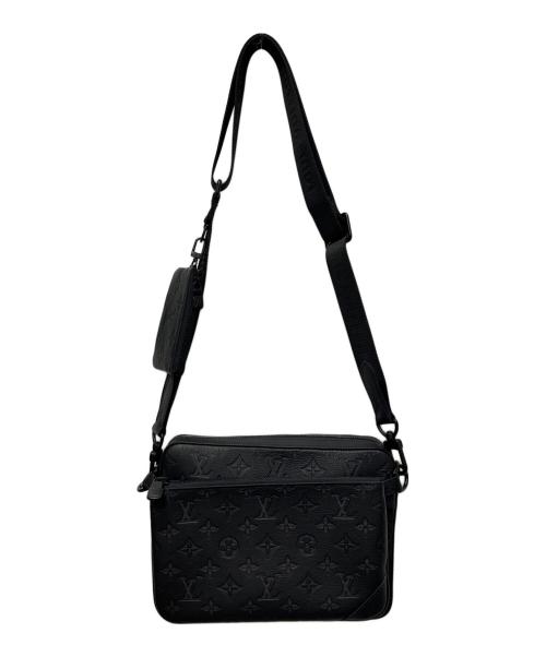 LOUIS VUITTON（ルイ ヴィトン）LOUIS VUITTON (ルイ ヴィトン) トリオ・メッセンジャー/ショルダーバッグ ブラックの古着・服飾アイテム