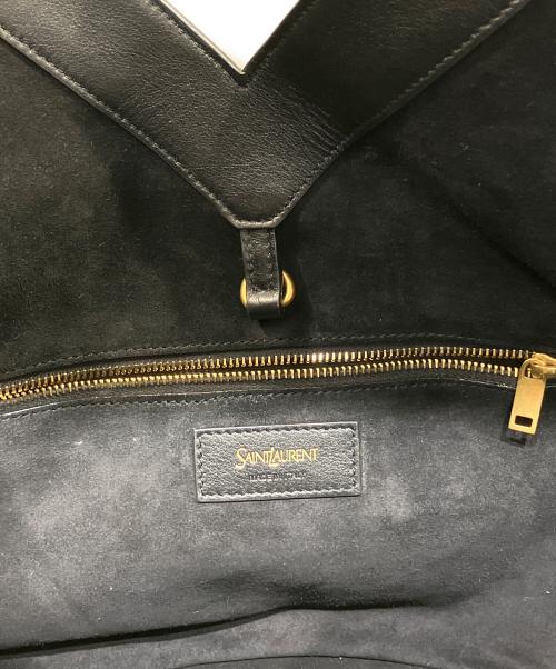 Saint Laurent Paris（サンローランパリ）Saint Laurent Paris (サンローランパリ) Yトートバッグ/レザートートバッグ ブラック サイズ:-の古着・服飾アイテム
