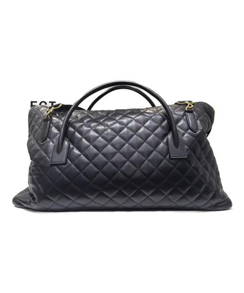 Saint Laurent Paris（サンローランパリ）Saint Laurent Paris (サンローランパリ) カサンドラ キルティングジャイアントトラベルバッグ ブラックの古着・服飾アイテム
