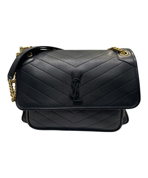 Saint Laurent Paris（サンローランパリ）Saint Laurent Paris (サンローランパリ) ニキ ラージバッグ/カサンドラショルダーバッグ ブラック サイズ:ラージの古着・服飾アイテム