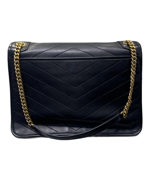 Saint Laurent Paris（サンローランパリ）Saint Laurent Paris (サンローランパリ) ニキ ラージバッグ/カサンドラショルダーバッグ ブラック サイズ:ラージの古着・服飾アイテム