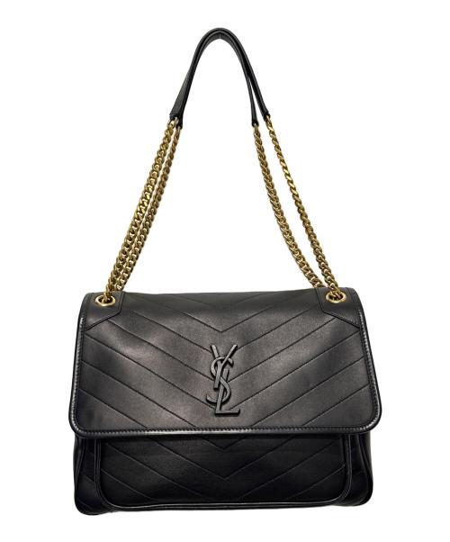 Saint Laurent Paris（サンローランパリ）Saint Laurent Paris (サンローランパリ) ニキ ラージバッグ/カサンドラショルダーバッグ ブラック サイズ:ラージの古着・服飾アイテム