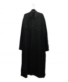 Yohji Yamamoto pour homme（ヨウジヤマモト プールオム）の古着「コートシャツ」｜ブラック