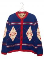 GUCCIグッチ）の古着「クルミボタン カシミヤ混ニットジャケット」｜マルチカラー