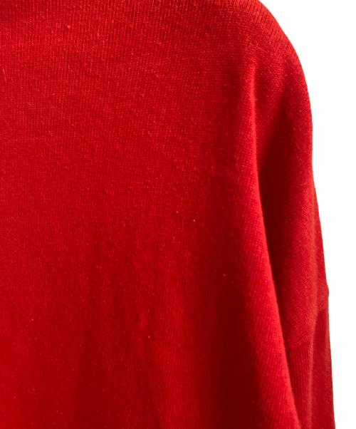 GUCCI（グッチ）GUCCI (グッチ)  レッドストライプ ロゴ ジャカード ポロシャツ レッド サイズ:Lの古着・服飾アイテム