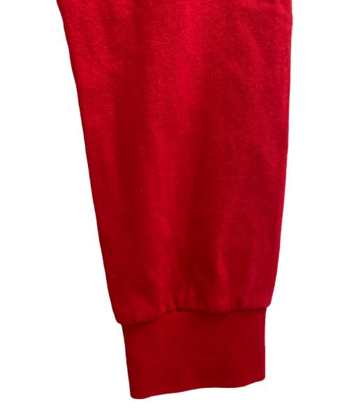 GUCCI（グッチ）GUCCI (グッチ)  レッドストライプ ロゴ ジャカード ポロシャツ レッド サイズ:Lの古着・服飾アイテム