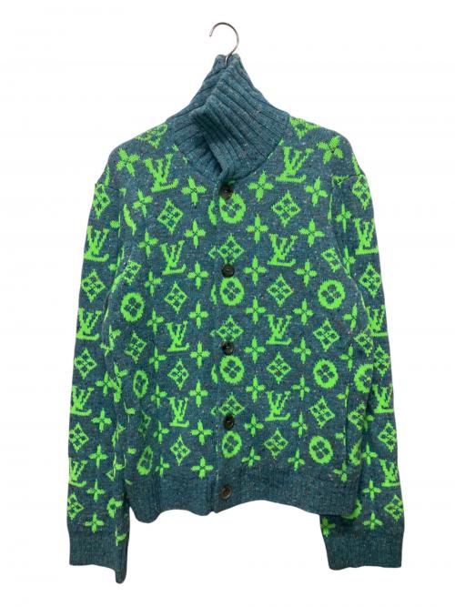 LOUIS VUITTON（ルイ ヴィトン）LOUIS VUITTON (ルイ ヴィトン) 22SS モノグラムニット ブルー×グリーン サイズ:XLの古着・服飾アイテム