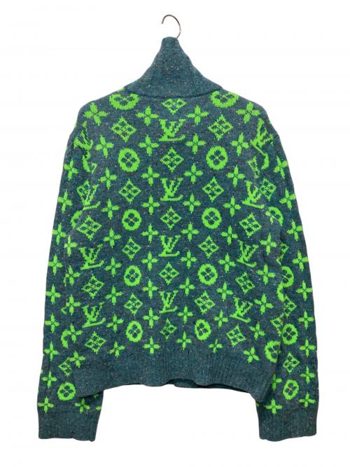 LOUIS VUITTON（ルイ ヴィトン）LOUIS VUITTON (ルイ ヴィトン) 22SS モノグラムニット ブルー×グリーン サイズ:XLの古着・服飾アイテム