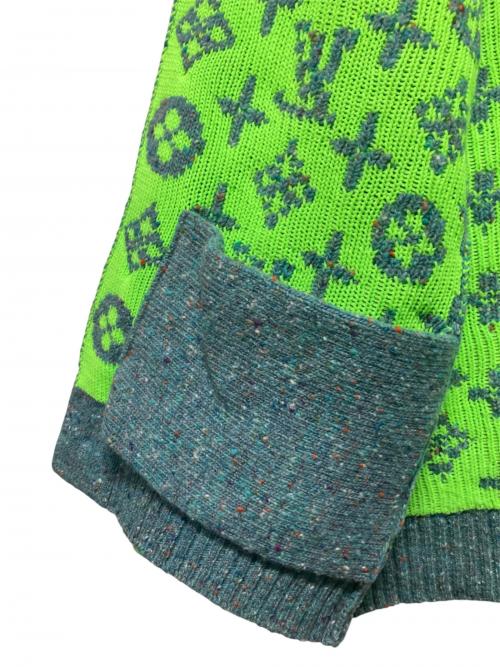 LOUIS VUITTON（ルイ ヴィトン）LOUIS VUITTON (ルイ ヴィトン) 22SS モノグラムニット ブルー×グリーン サイズ:XLの古着・服飾アイテム