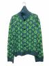 LOUIS VUITTON（ルイ ヴィトン）の古着「22SS モノグラムニット」｜ブルー×グリーン