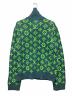 LOUIS VUITTON (ルイ ヴィトン) 22SS モノグラムニット ブルー×グリーン サイズ:XL：90000円