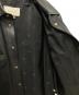 中古・古着 GUCCI (グッチ) Embossed Logo Leather Shirt Jacket Black ブラック サイズ:48：120000円
