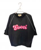 GUCCIグッチ）の古着「ラグラン スウェットカットソー」｜ブラック