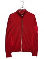 MONCLERモンクレール）の古着「ドライバーズニット/CARDIGAN TRICOT」｜レッド