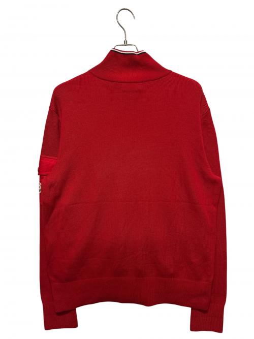 MONCLER（モンクレール）MONCLER (モンクレール) ドライバーズニット/CARDIGAN TRICOT レッド サイズ:XLの古着・服飾アイテム