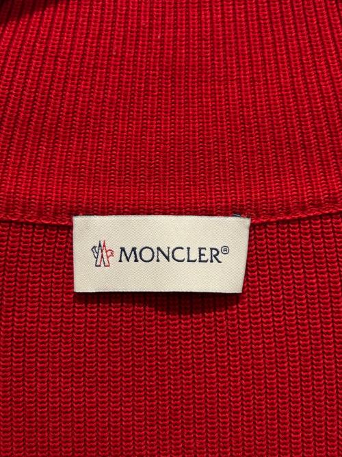 MONCLER（モンクレール）MONCLER (モンクレール) ドライバーズニット/CARDIGAN TRICOT レッド サイズ:XLの古着・服飾アイテム