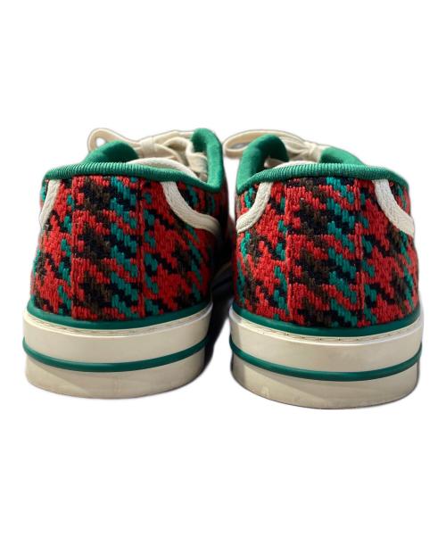 GUCCI（グッチ）GUCCI (グッチ) テニス1977 ローカットスニーカー レッド×グリーン サイズ:81/2の古着・服飾アイテム