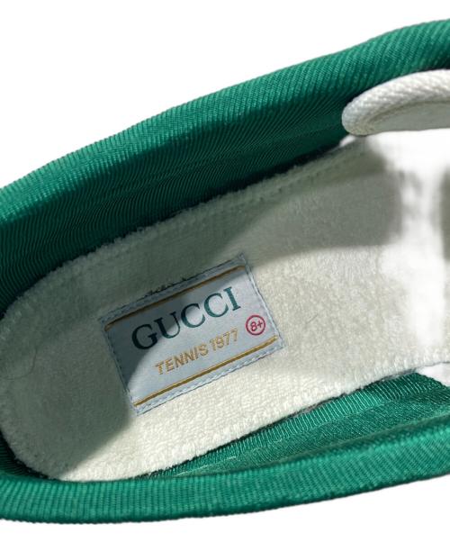 GUCCI（グッチ）GUCCI (グッチ) テニス1977 ローカットスニーカー レッド×グリーン サイズ:81/2の古着・服飾アイテム
