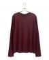 JIL SANDER（ジルサンダー）の古着「Vネックニット」｜ボルドー