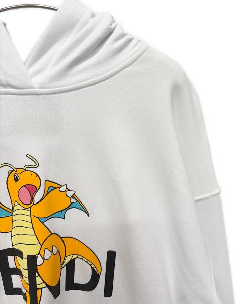 FENDI（フェンディ）FENDI (フェンディ) コラボパーカー ホワイト サイズ:XLの古着・服飾アイテム