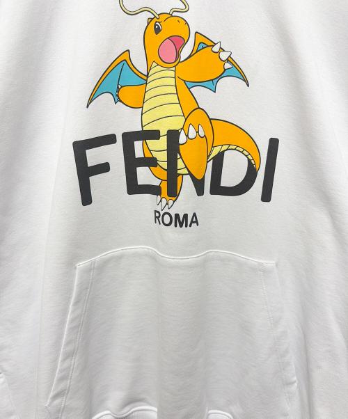 FENDI（フェンディ）FENDI (フェンディ) コラボパーカー ホワイト サイズ:XLの古着・服飾アイテム